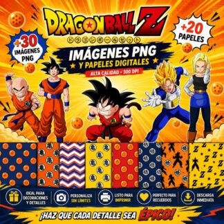 Kit Imagenes Png Dragon Ball Cliparts Papeles Digital
