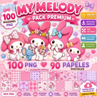 Kit Imagenes Png My Melody Cliparts Papeles Digital
