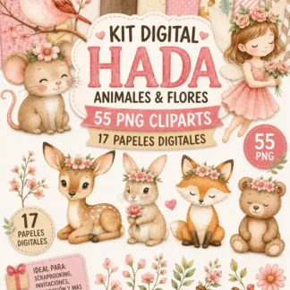 Kit Imagenes Png Hadas Del Bosque Cliparts Papeles Digital