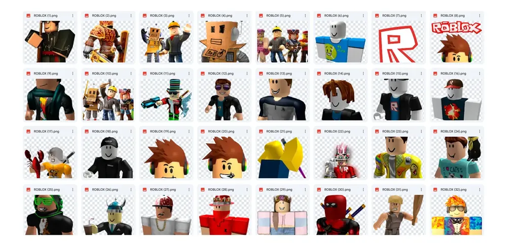 Kit Imagenes Png Roblox Cliparts Papeles Digital - Imagen 3