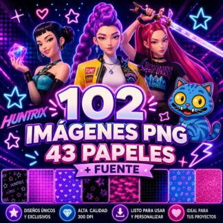 Kit Imagenes Png Guerreras Kpop Cliparts Papeles Digital
