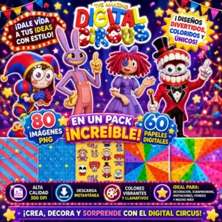 Kit Imagenes Png Digital Circus Cliparts Papeles Digital