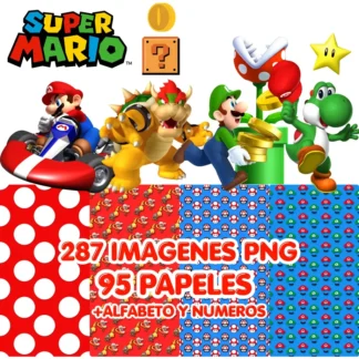 Kit Imagenes Png Mario Bros Cliparts Papeles Digital