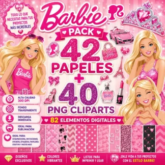 Kit Imagenes Png Barbie Cliparts Papeles Digitales
