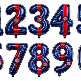 Kit Imprimible Globos Números Fútbol San Lorenzo Cameo