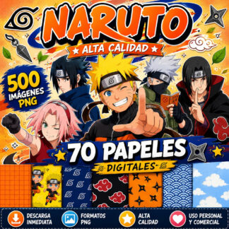 Kit Imagenes Png Naruto Cliparts Papeles Digital
