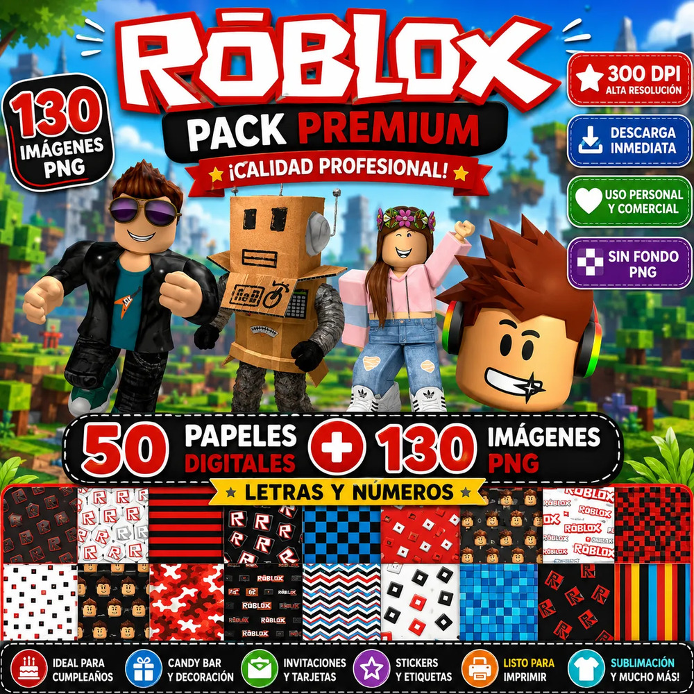 Kit Imagenes Png Roblox Cliparts Papeles Digital