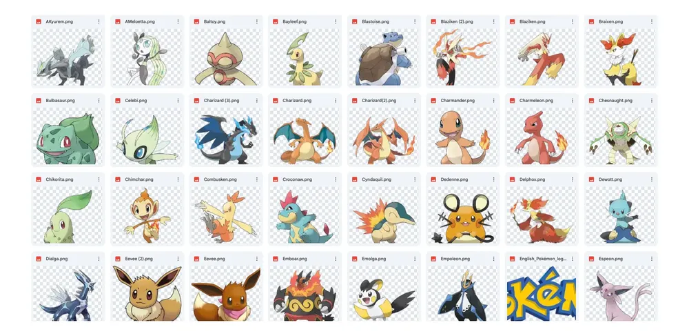 Kit Imagenes Png Pokemon Cliparts Papeles Digital - Imagen 2