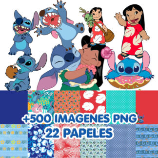 Kit Imagenes Png Lilo Y Stitch Cliparts Papeles Digital