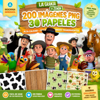 Kit Imagenes Png La Granja De Zenon Cliparts Papeles Digital