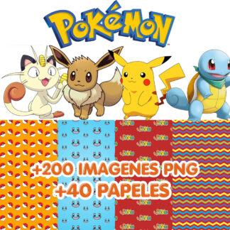 Kit Imagenes Png Pokemon Cliparts Papeles Digital